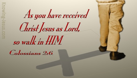 Colossians 2:6 So Walk In Him (red)